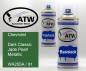 Preview: Chevrolet, Dark Classic Jade Pearl Metallic, WA255A / 91: 400ml Sprühdose + 400ml Klarlack - Set, von ATW Autoteile West.